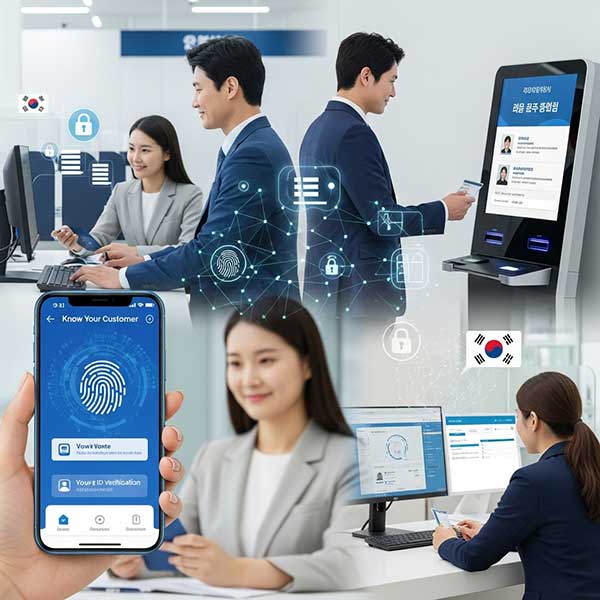 신분증을 들고 있는 사람과 KYC 인증 단계별 요약